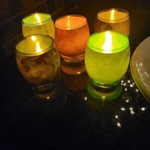 5 Star Wars Glass Votives - new condition!!